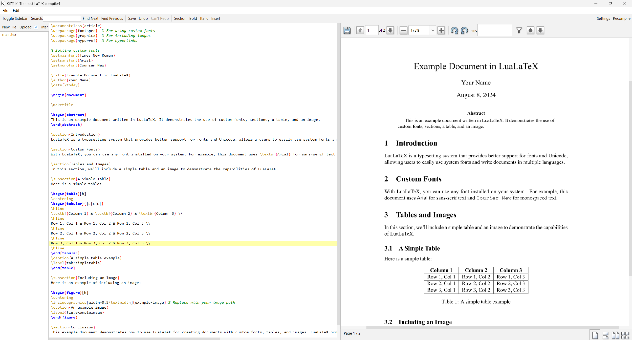 KizTeK Project Screenshot